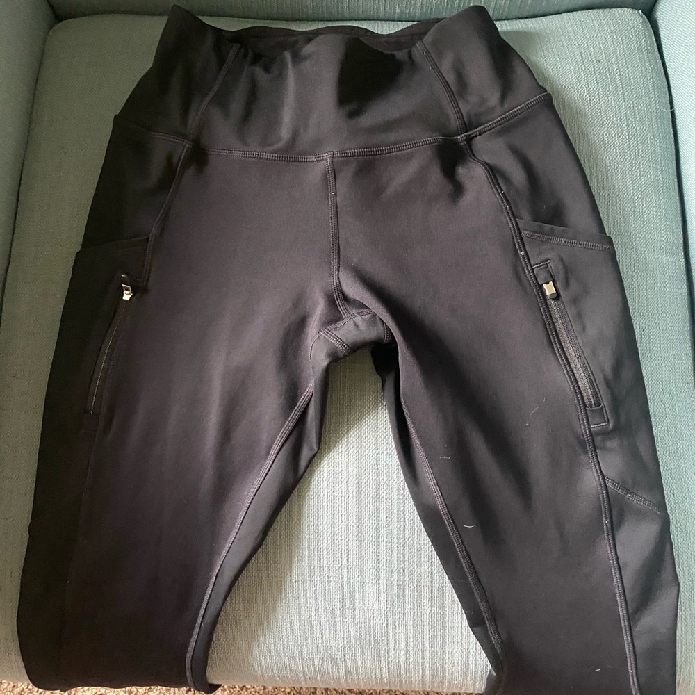 Leggings w Zipper Pockets